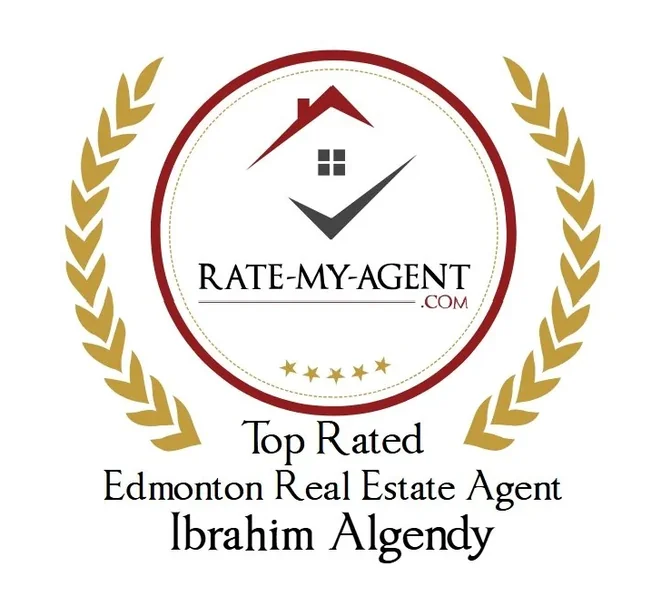 Rate-My-Agent Top Rated Edmonton Real Estate Agent award for Ibrahim Algendy